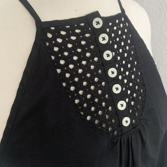 Free People Women's Black Midi Dress. Size S - Picture 8 of 14